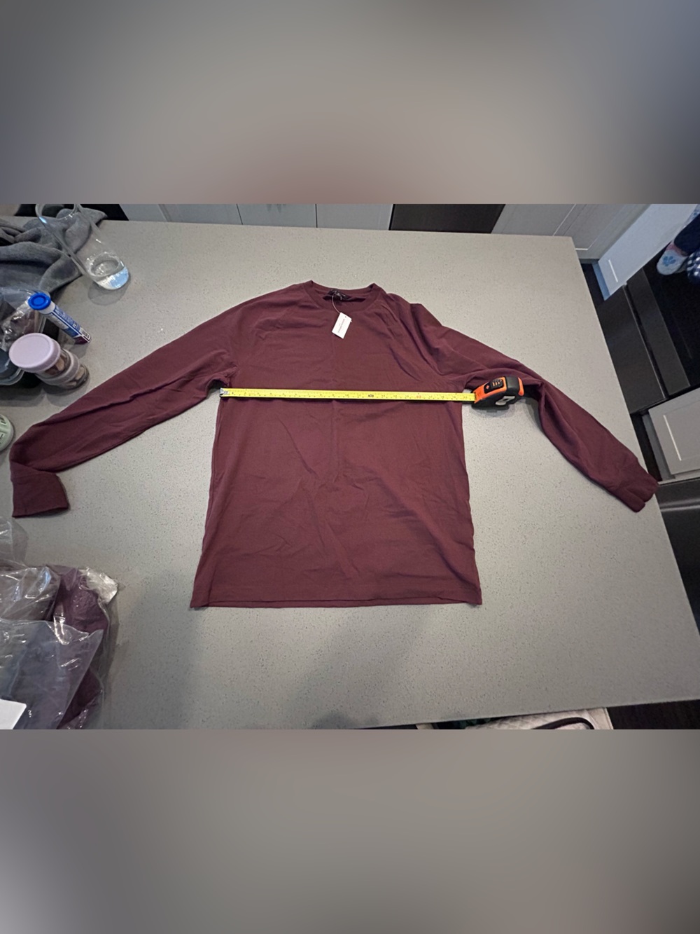 Banana Republic Men's Crewneck Shirt in Deep Burgundy